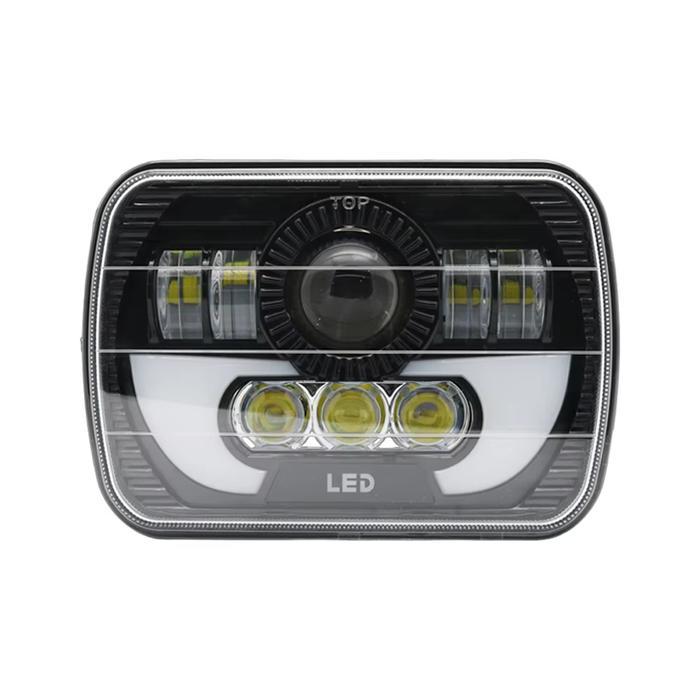 Lampu Depan  5 x 7 Inci Dipimpin l300 60watt 8 LED Headlamp Lampu Led Laser driving Lampu Depan Led 