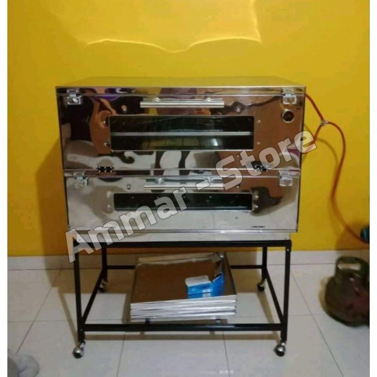 OVEN GAS STAINLESS ANTI KARAT UK 90X55 FULLSET SIAP PAKAI, OVEN GAS BESAR, OVEN GAS MURAH BERKUALITA