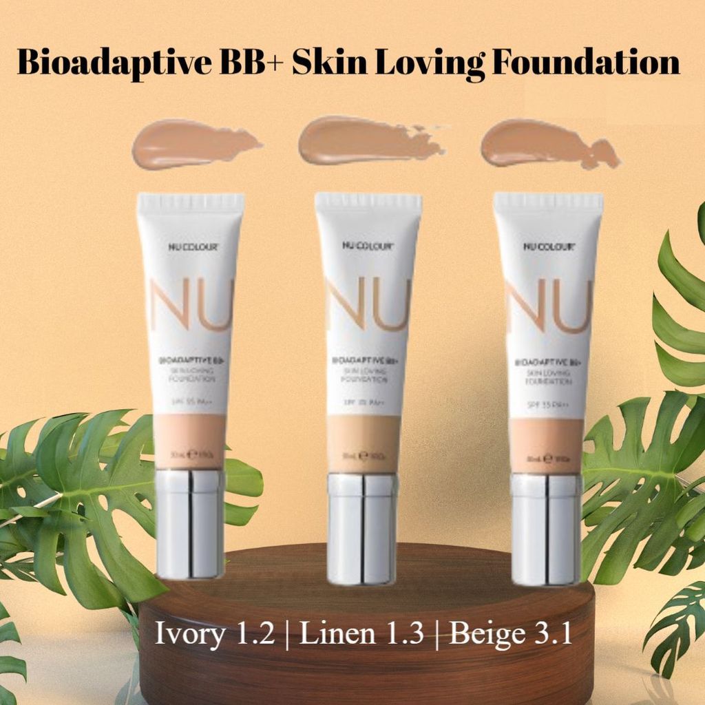 Bedak Cair Foundation BB Cream Nu Colour Skin Loving NU skin / Pilihan Warna Ivory, Linen, Natural B