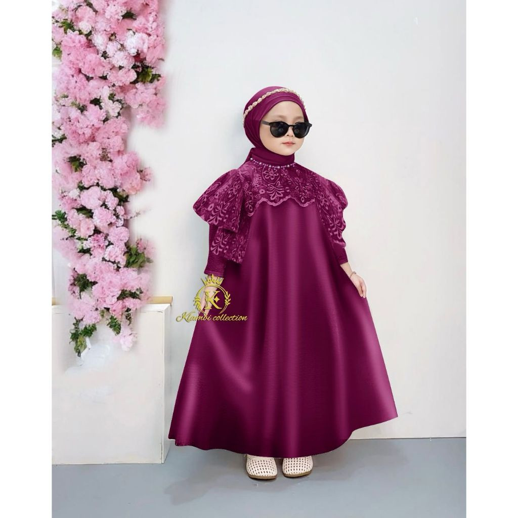 FICIEKUNZEX kids Tania (2tahun)(3-5tahun)(6-8tahun)(9-11tahun) Gamis anak perempuan baju muslim anak