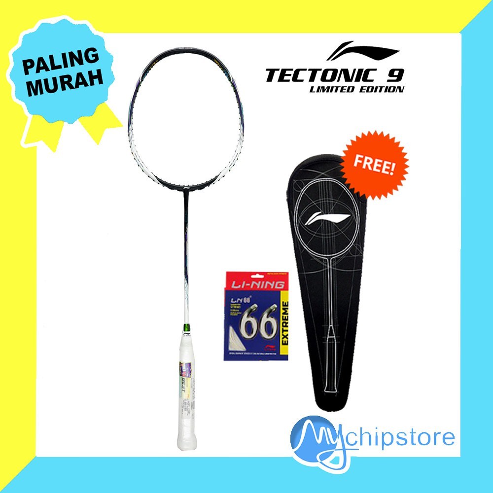 Raket Bulutangkis Badminton LINING TECTONIC 9 4U 100% Original