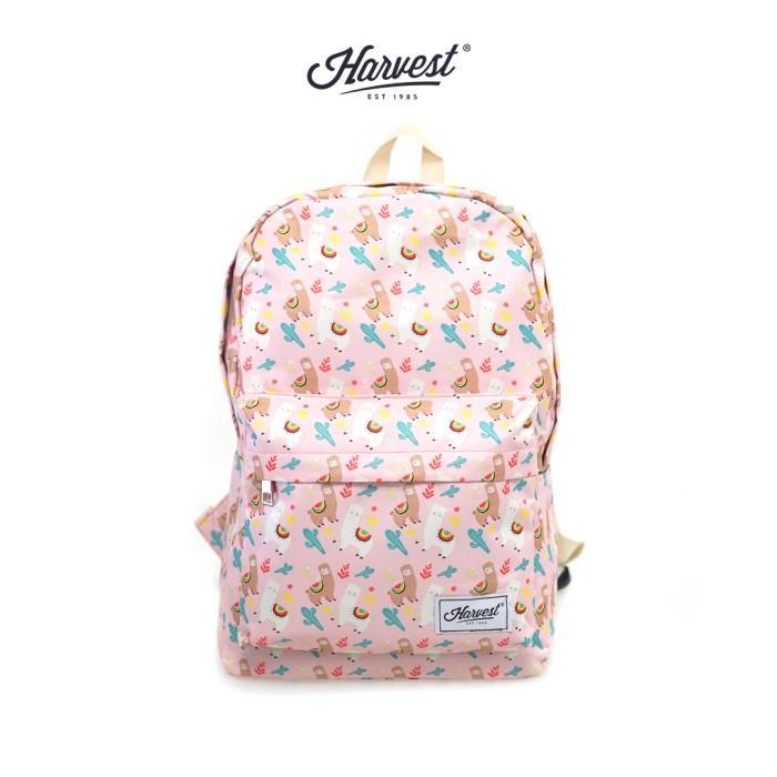 Backpack / Tas Ransel / Tas Sekolah Harvest LC Collection Big - Llama - Hitam