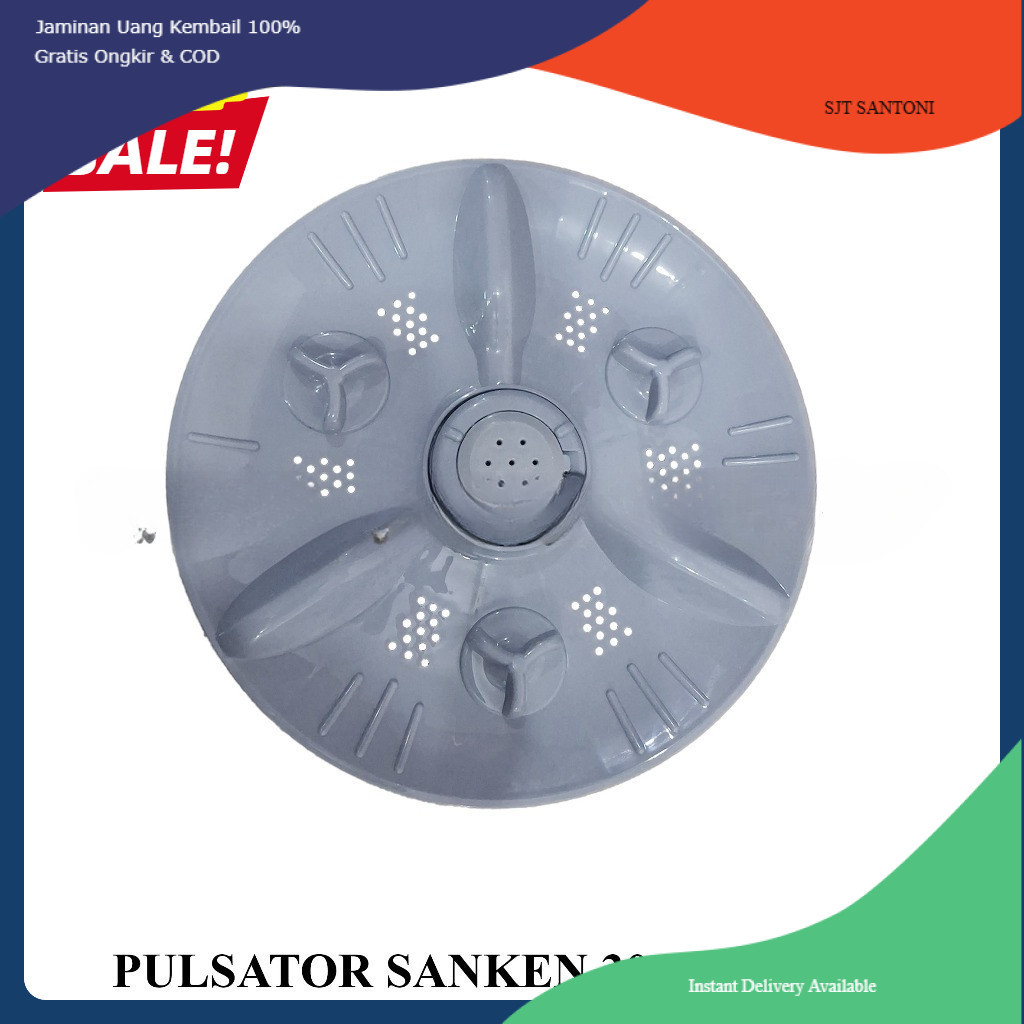 PULSATOR MESIN CUCI / PUTARAN BALING MESIN CUCI / PULSATOR SANKEN 30CM GIGI 11