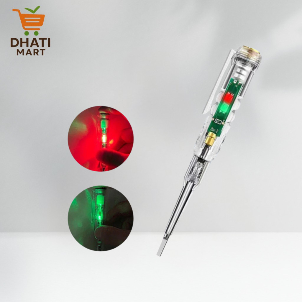 Obeng Tespen Digital Canggih Deteksi Kabel Putus Lampu LED Terang
