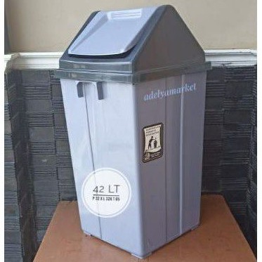 Tempat sampah tutup 20, 42 liter / tempat sampah besar