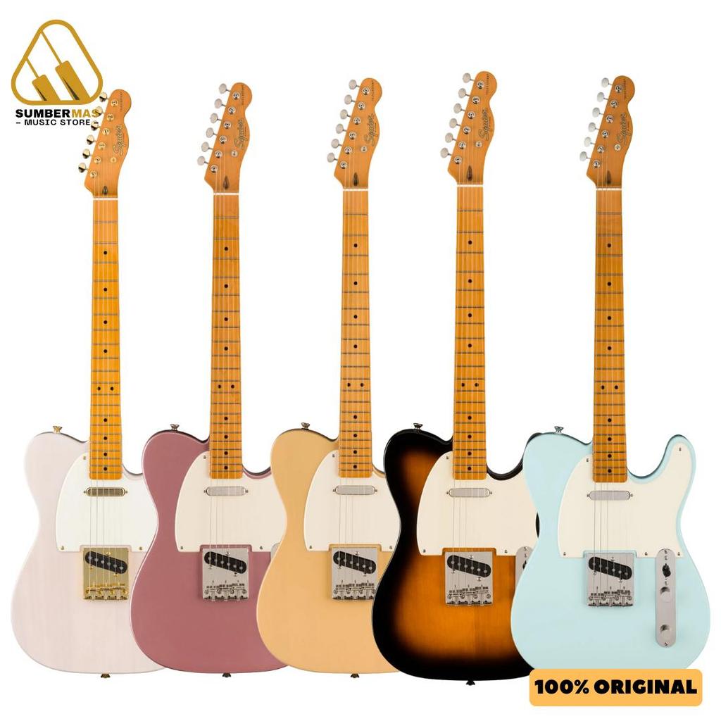 Squier FSR Classic Vibe 50s Telecaster Electric Guitar, Maple FB - Gitar Listrik Elektrik Original A