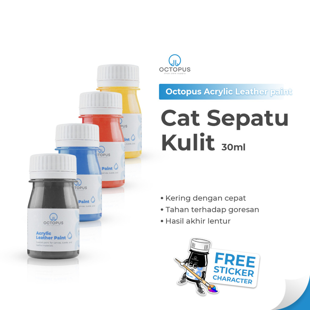 Cat Sepatu Kulit Topi Tas kulit permanen Leather paint