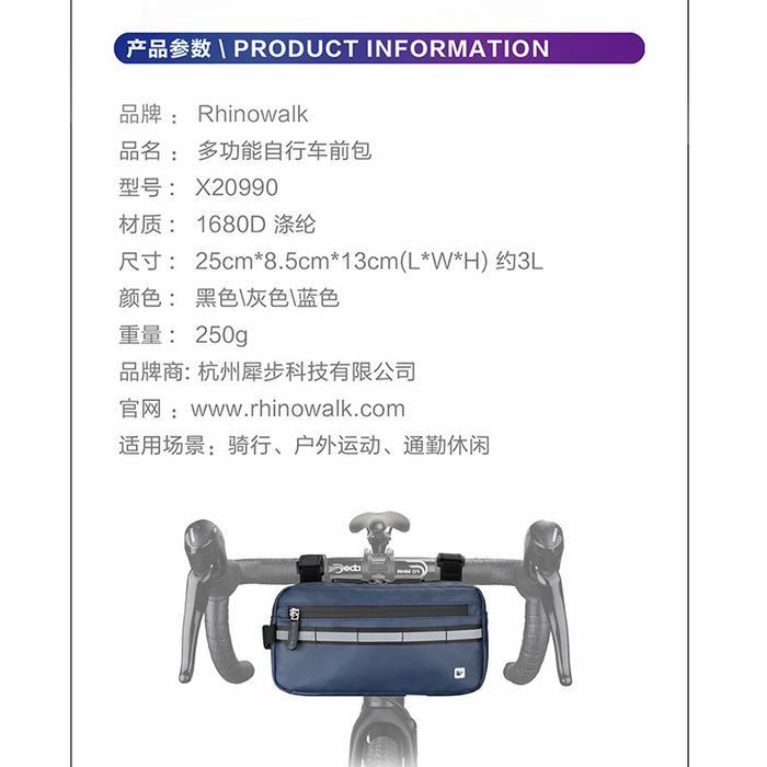 Tas Handlebar Rhinowalk Kap 3L merk Rhinowalk Original not Roadmiles