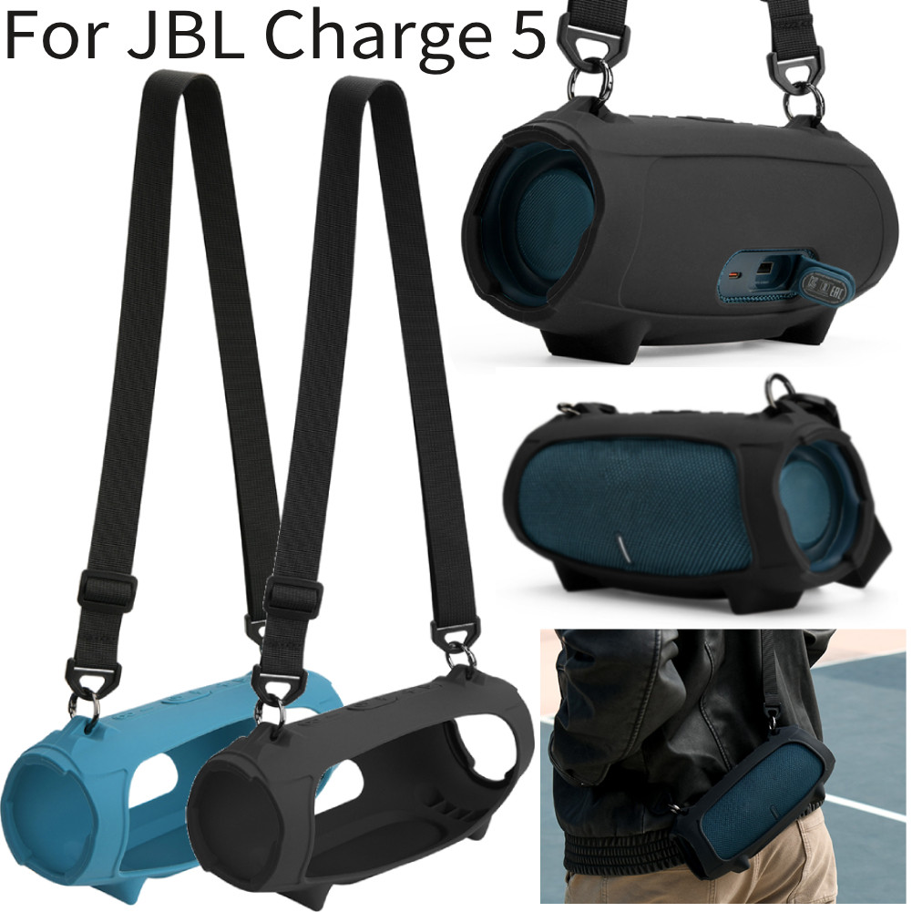 Silicone Cover Case For JBL Charge 5 Wireless Speaker Protective Cover Speaker Dust-proof Case For J