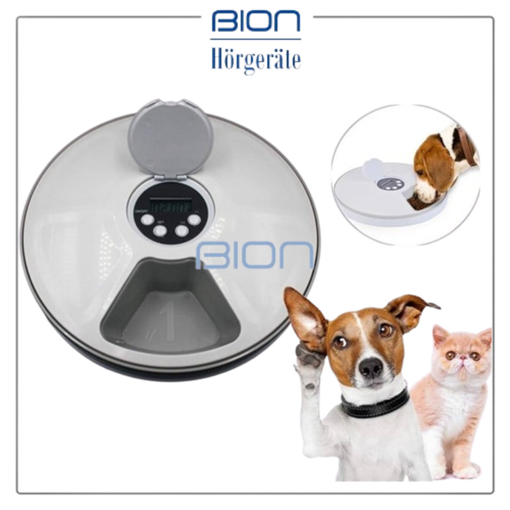 BION Tempat Makan Hewan Otomatis 4Pawslife Automatic Pet Food Feeder Timer Timing Cat Dog Anjing Kuc