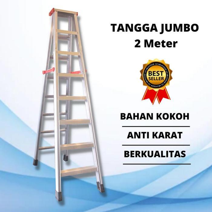 Tangga Lipat 2M Tangga Lipat Original Tangga Lipat Aluminium Termurah