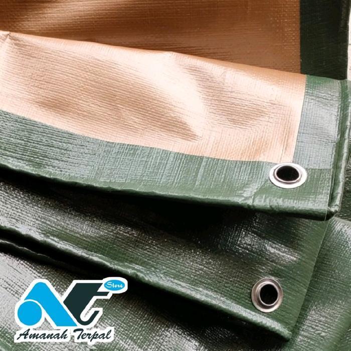 PROMO  Terpal Plastik A20 Korea Hijau Army Super Tebal Waterproof 2x2 2x3 2x4 2x5 3x3 3x4 3x5 - Camp