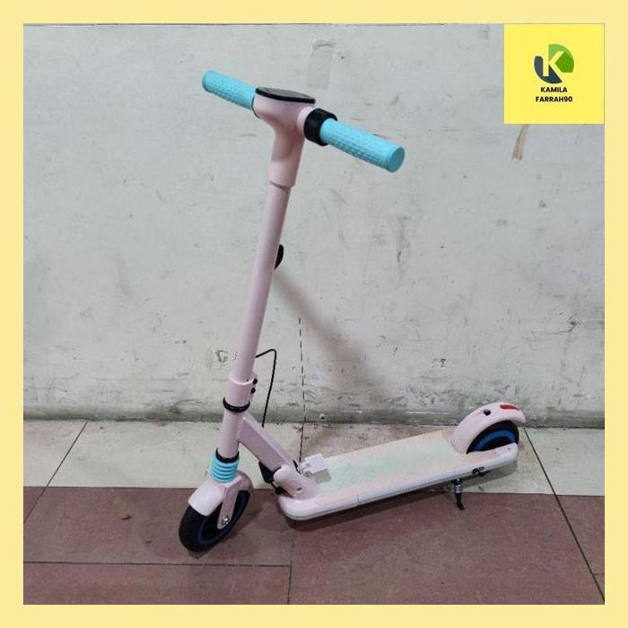 Azhar Elektrik Skuter Anak / Skuter Listrik Lipat Anak Anak - Pink