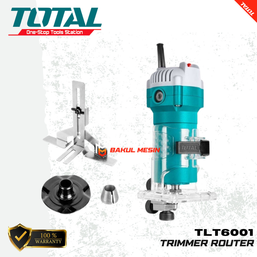 TOTAL TLT6001 mesin profil kayu trimmer router