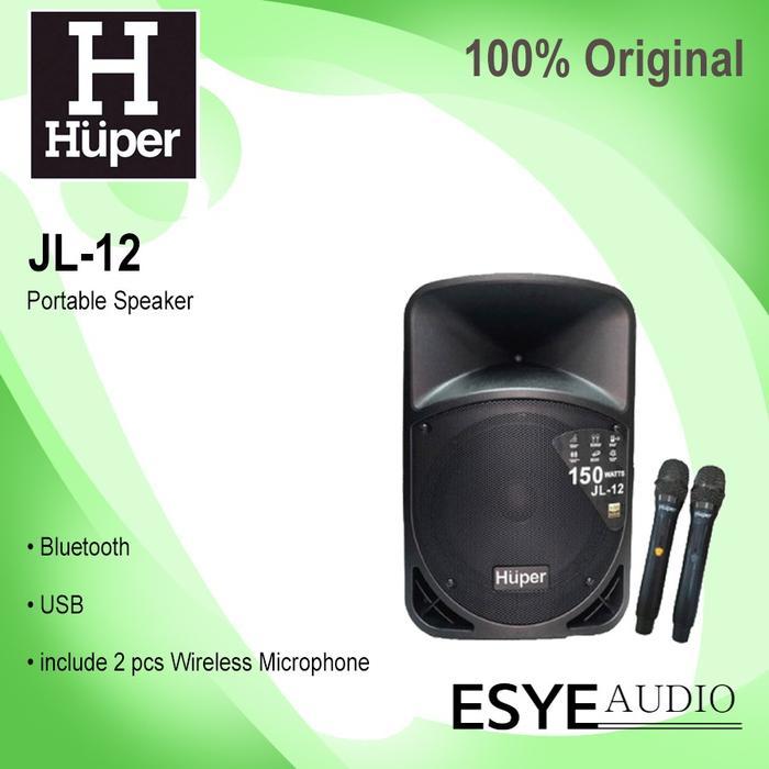 PROMO GASPOLL Speaker Portable HUPER JL 12 ORIGINAL 12 inch USB Bluetooth