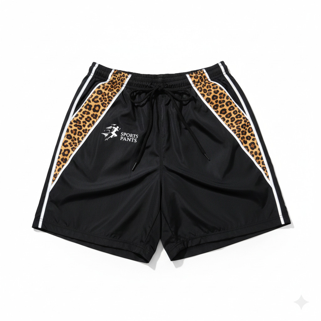 Hotpants Motif Macan Tutul Celana Pendek Trendy S-XXL Celana Pendek Wanita - Pria Motif Leopard Tren