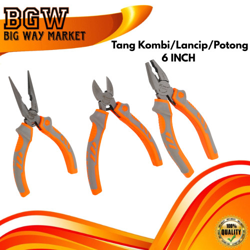 Kapusi Tang 6 Inch Tang Potong/Kombinasi/Lancip