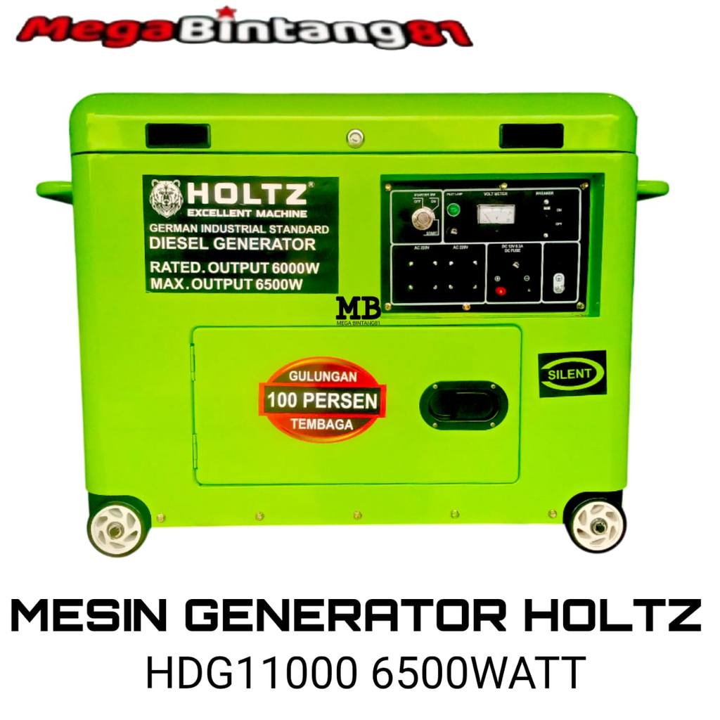 Mesin Genset Diesel Silent Generator HDG 11000 Mesin Super Silent Diesel Solar Generator