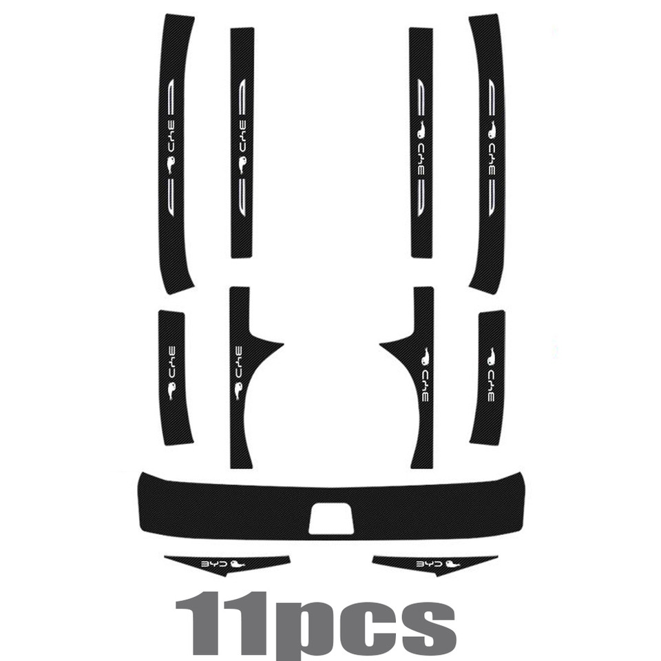 For BYD Sealion Sea Lion 05 EV 2025 Leather Car Door Sill Sticker Protection Plate Tailgate Threshol