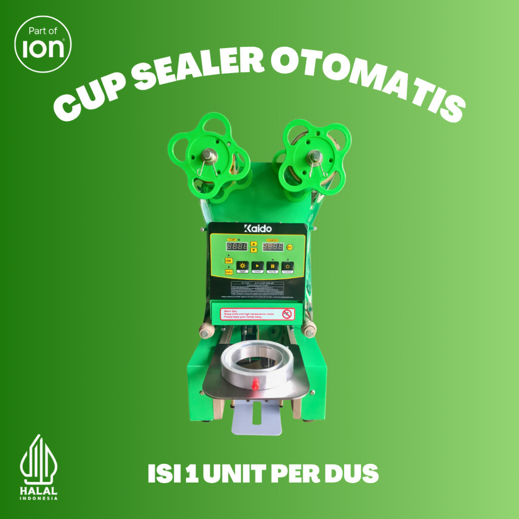 PROMO Mesin Cup Sealer Full Otomatis KAIDO Mesin Press Gelas 12 - 22 OZ / Mesin Seal Otomatis / Mesi
