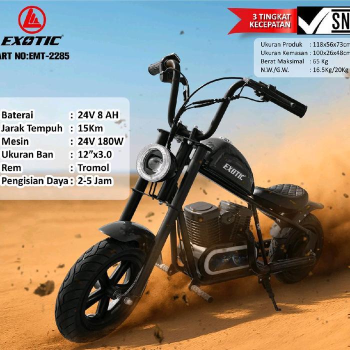 MAINAN MOTOR HARLEY AKI ANAK - hitam