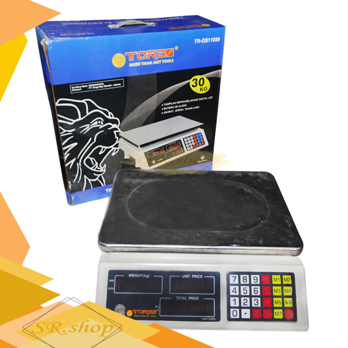 TORA Timbangan Digital 30 Kg - Timbangan Buah Sayur - Timbangan Dapur