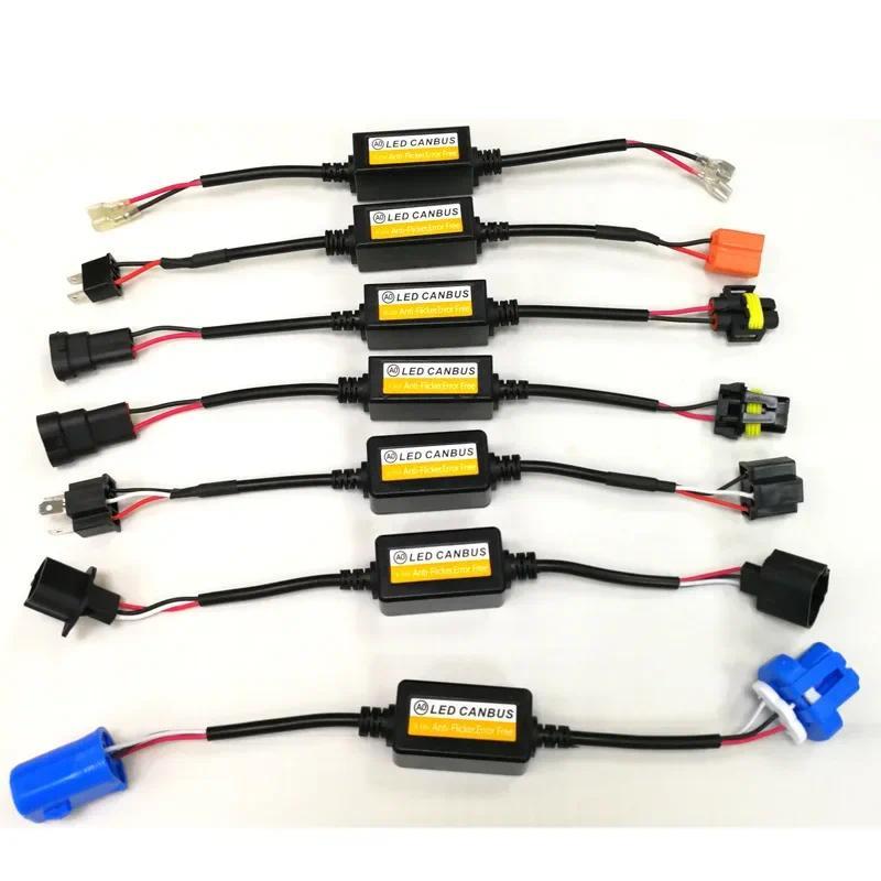 1~4PCS LED Canbus Decoder Car Headlights Error Free Resistor for SUV Fog Lights H4 H7 H1 H11 9006 90
