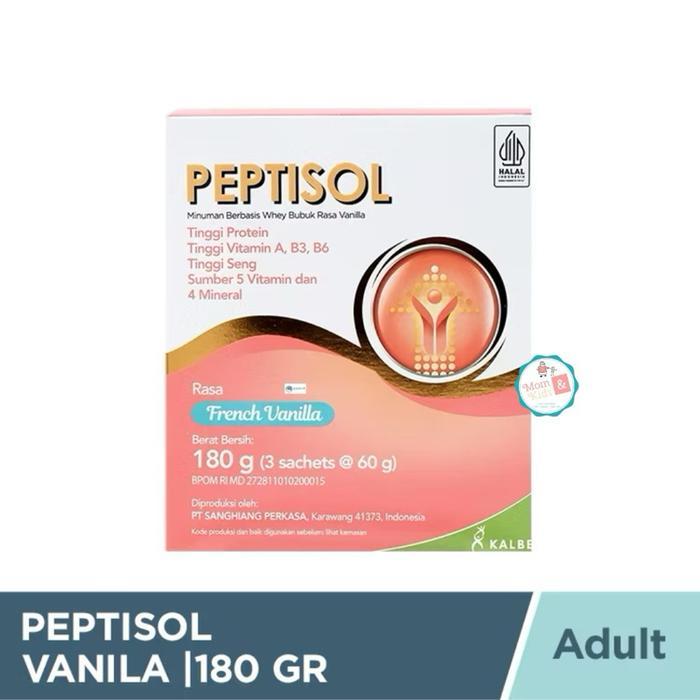 [zerov] PEPTISOL VANILA COKLAT 180GR NUTRISI TINGGI PROTEIN UNTUK MASA PEMULIHAN RENDAH RESIDU SSKD 