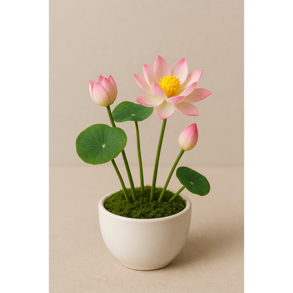 INDO BENIH - Benih Lotus Mini Siap Tanam | Bunga Teratai Kecil untuk Pot & Vas