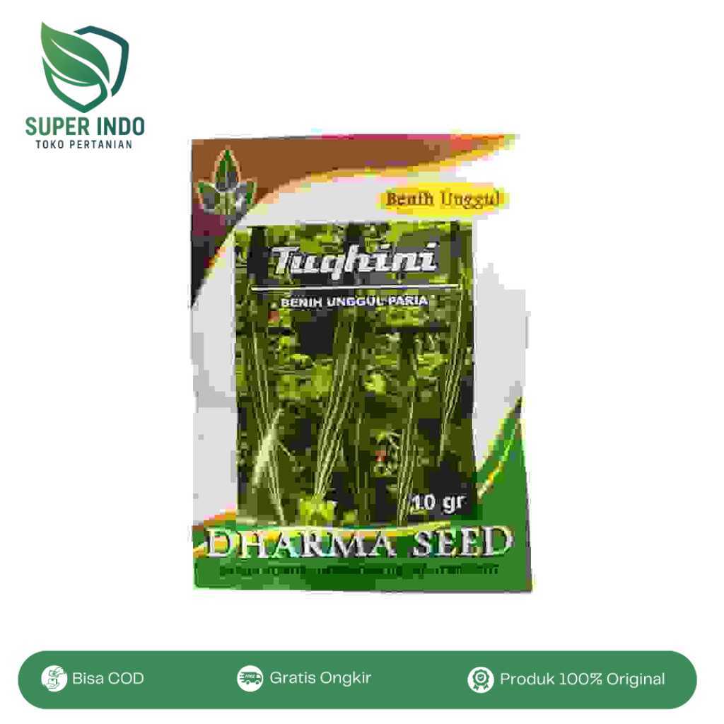 Benih Pare Tuqhini 10gr Original Dharma Seed Pare Belut Unggulan