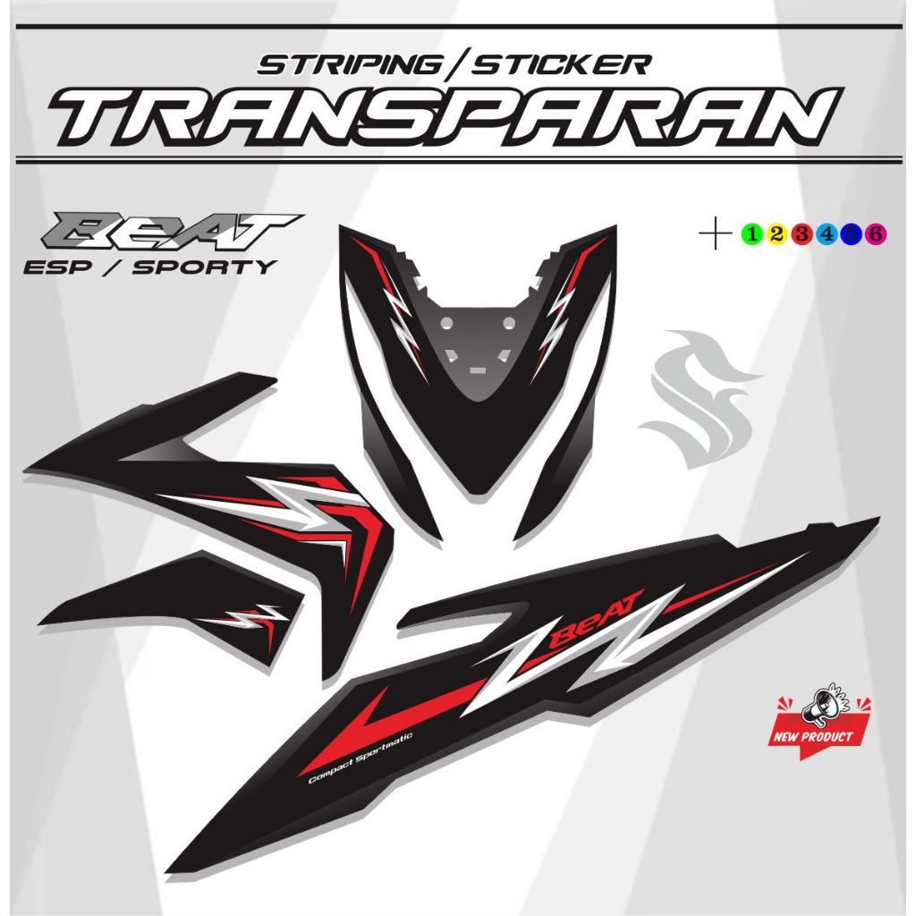 STRIPING TRANSPARAN BEAT ESP BEAT STREET SPORTY STRIPING