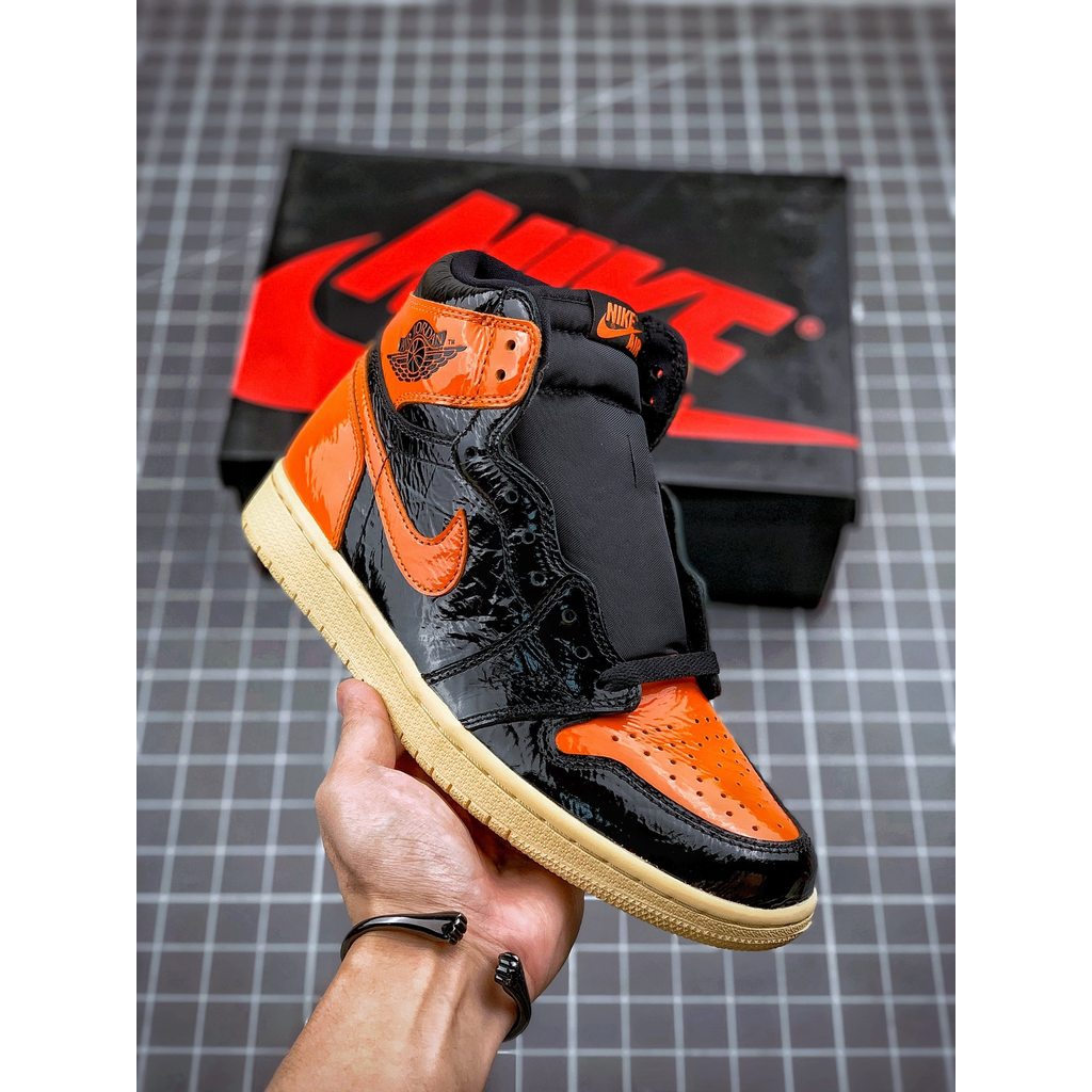 Air Jordan 1 Retro Shattered Backboard Sneakers Sepatu Basket Kulit Asli Kualitas Premium Original L