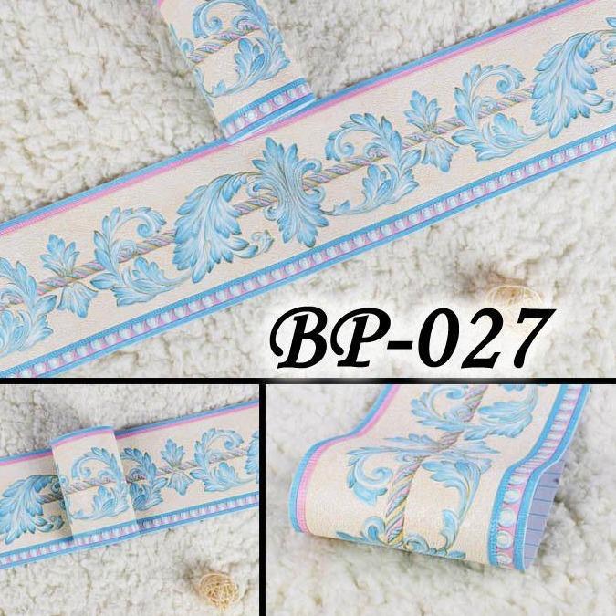 METH BP027 EXCLUSIVE CREAM WALL BORDER PREMIUM LIST TEKSTUR TIMBUL 5 M - STIKER DINDING