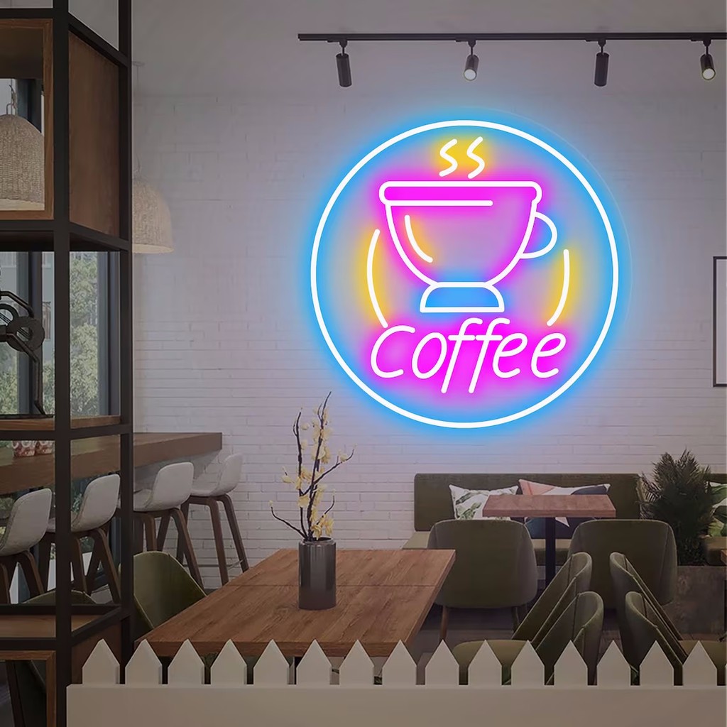 Coffee Neon Sign Coffee Shop Neon Sign Neon Bar Sign Custom Business Logo Sign Kitchen Wall Decor Ca