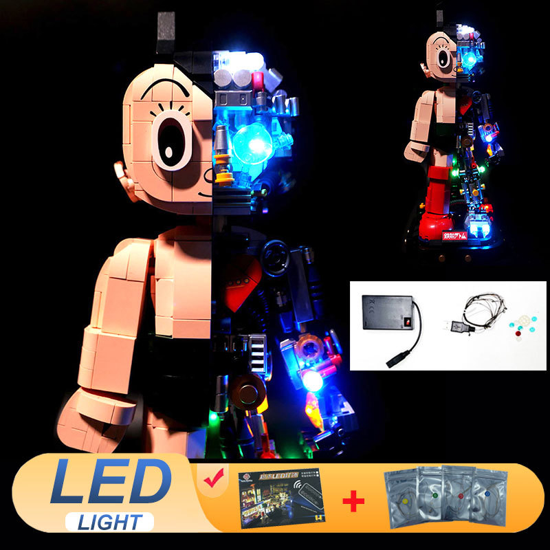 LED Light Kit For LEGO 86203 Astro Boy Mechanical Clear Ver Ideas Y Gift (Not Include Builng Blocks 