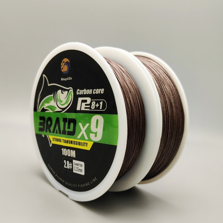 BingoLife 100m Senar PE X9 Fluorocarbon Fishing Line Tali Benang Senar Pancing 0.8#~8.0# Premium Kep
