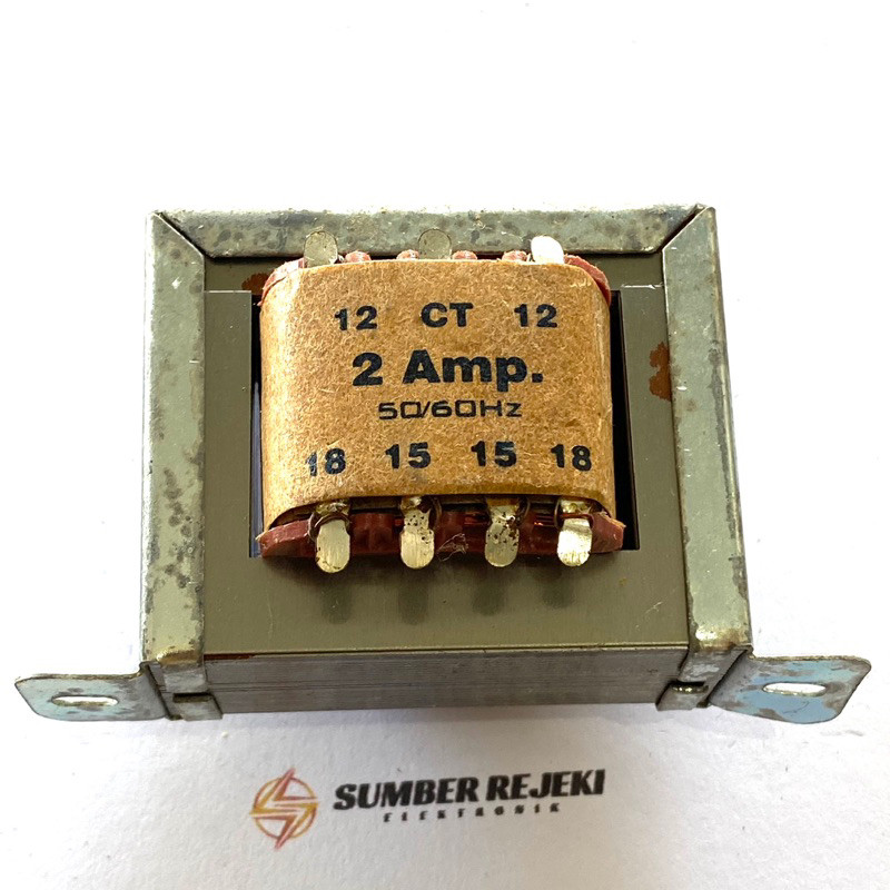 Trafo Excell 2Ampere CT 12 18V Tembaga Murni Original Excell