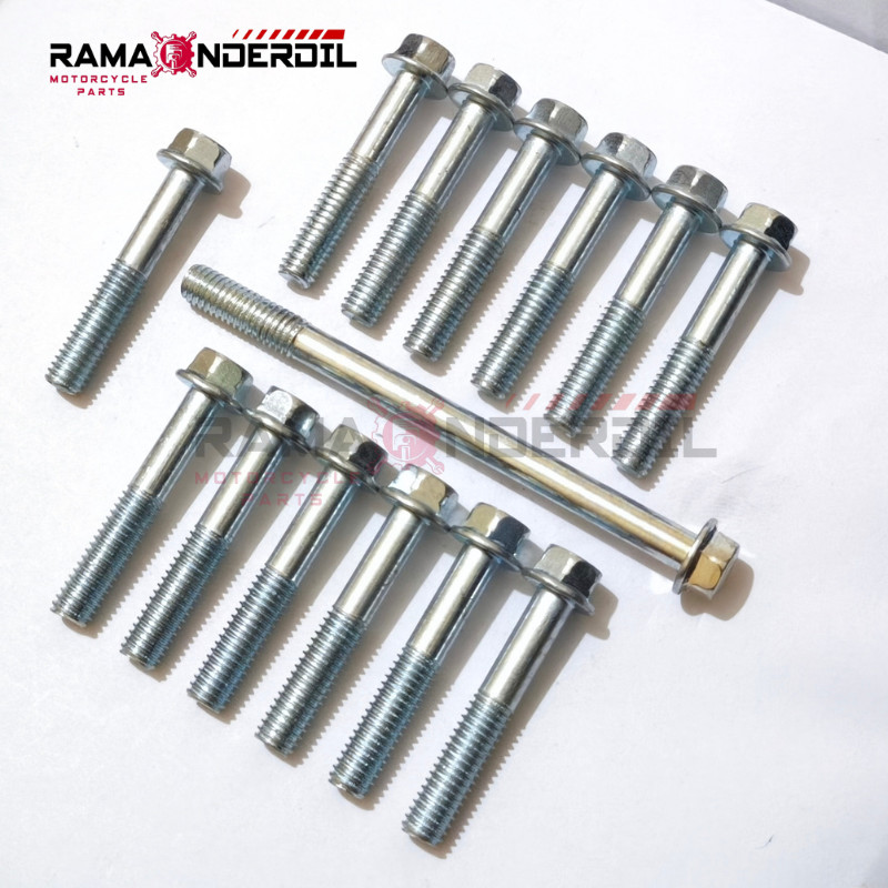 Satu Set Baut Blok CVT Motor Honda Beat Karbu / Beat Lama