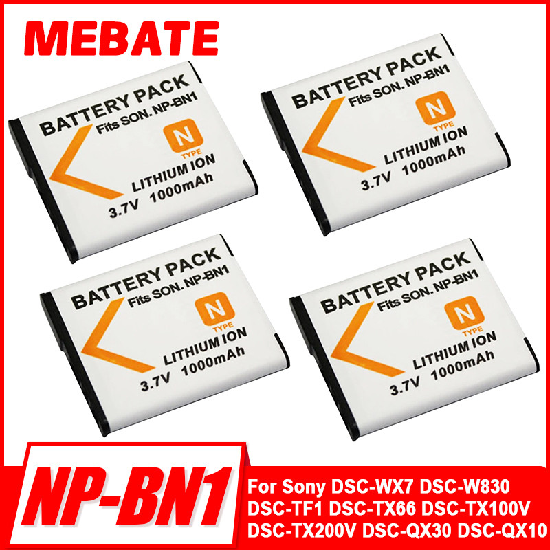 NP-BN1 NP BN1 Camera New Battery For Sony DSC-WX7 DSC-W830 DSC-TF1 DSC-TX66 DSC-TX100V DSC-TX200V DS
