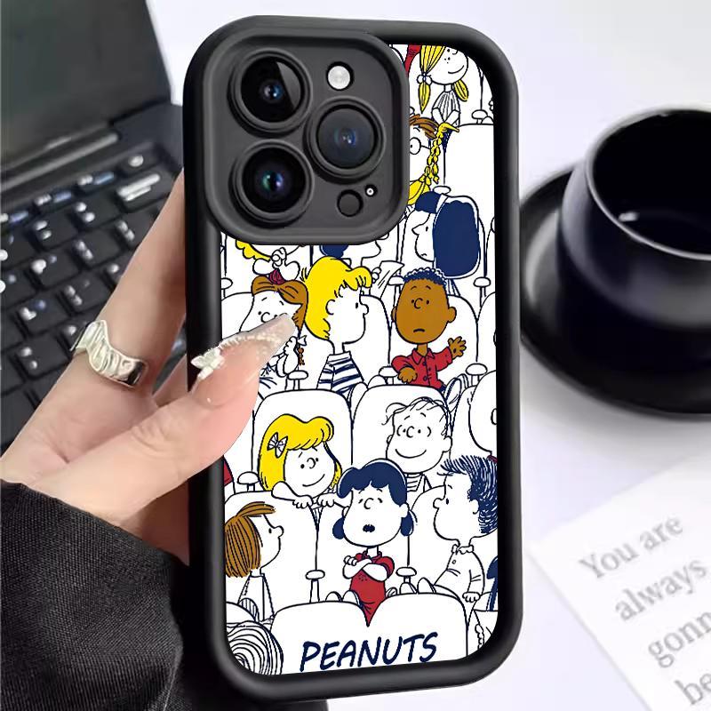 Casing OPPO Reno5 4G 5G Reno3 Reno4 F Lite K Z Reno6 Case Slikon Shockproof Cartoons Snoopy Softcas