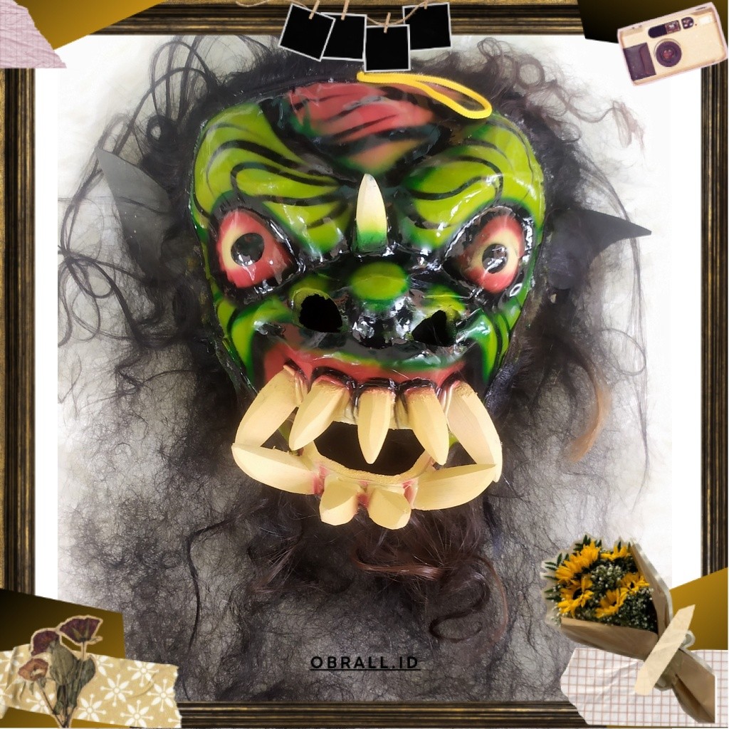 TOPENG GEDRUK MIKA / TOPENG BUTO GEDRUK MIKA / TOPENG BUTO RAMPAK JARANAN Laris