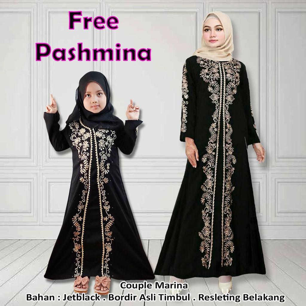 Galeri Abaya Baju Arabian Couple Ibu dan Anak Gamis Gamis Turkey Terbaru Gamis Abaya Arab Hitam Rema