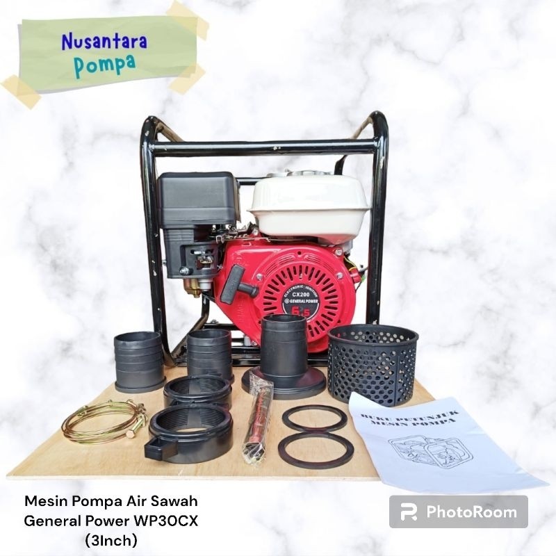 Water Pump 3in ASAHI GENERAL Jepang 3" Mesin Pompa Air Sawah General Power WP30CX / Mesin Pompa Alko