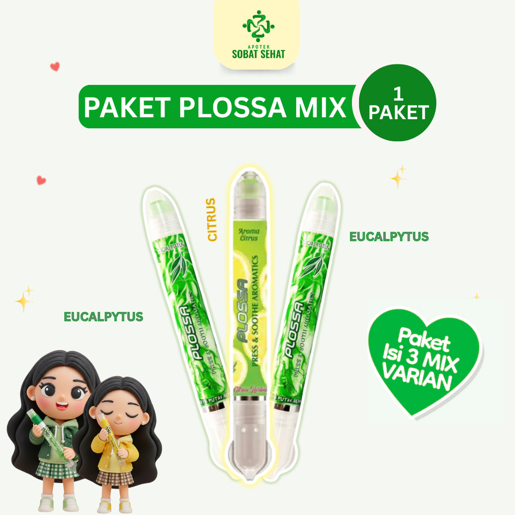 [ 3 PCS ]  Plossa Mix | Plossa Eucalyptus  2 + Plossa Citrus  1