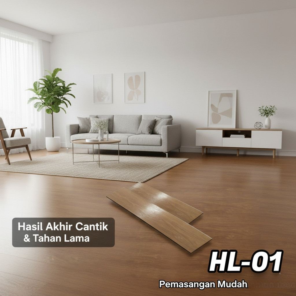 Stiker Vinyl Stiker Lantai Isi 12 PCS Vinyl Lantai Dengan Perekat 2 Ketebalan HL