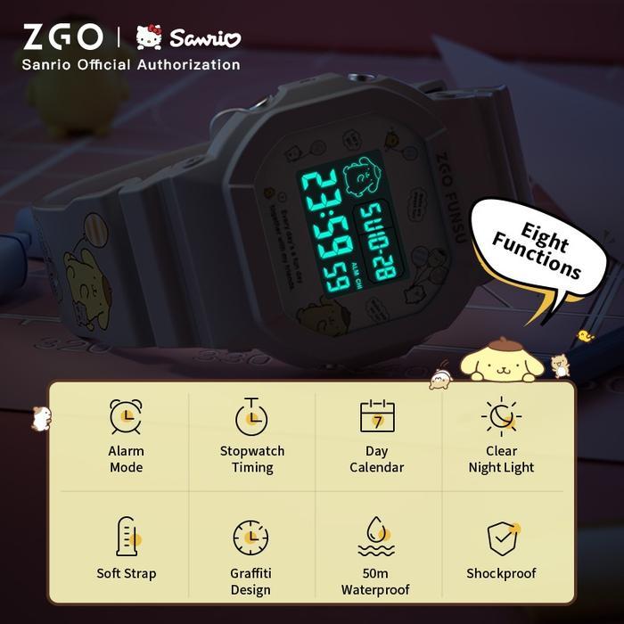 Jam Tangan Pompompurin Sanrio Watch ZGO Original