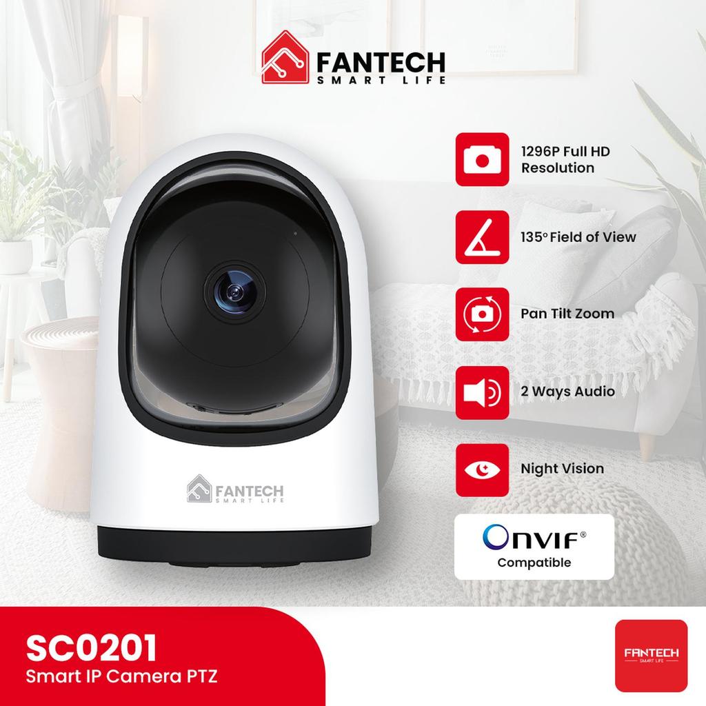 Fantech Smart Life Smart Life IP Camera PTZ Smart Life IP Camera PTZ CCTV SC0201 WiFi IoT Home Autom