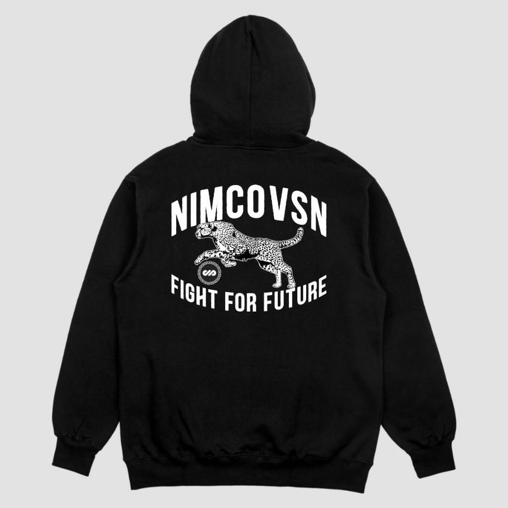 Nimco Hoodie Original 6735 N1 Black Cheetah White