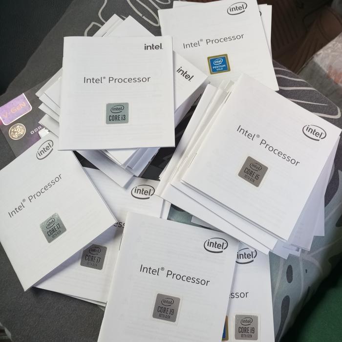 Intel Core i3 Core i5 Core i7 Core i9 Pentium Gold Sticker Original - Core i5 gen 11