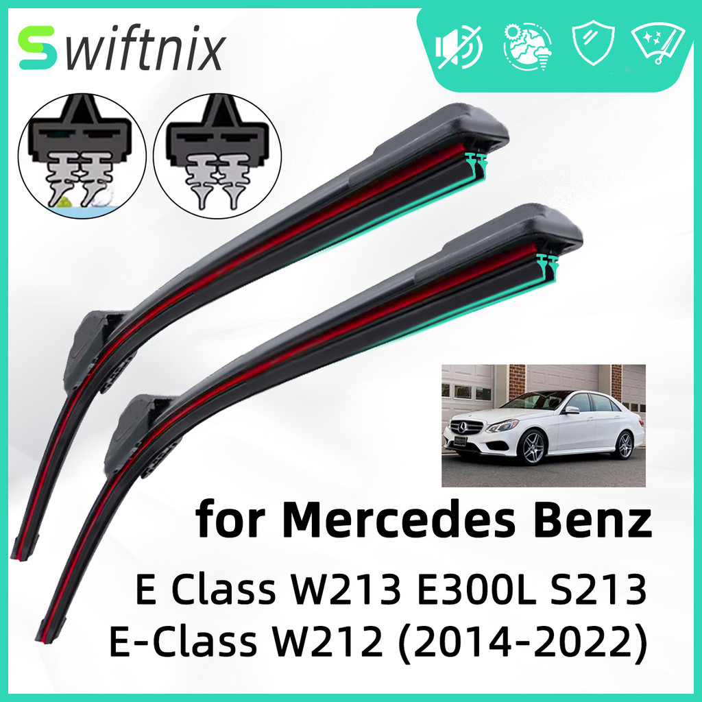 Wiper Mobil Karet Ganda untuk Mercedes Benz E Class W213 W212 E300L S213 Bilah Wiper Depan Aksesoris